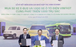 1 công ty hợp tác cùng lúc với 3 doanh nghiệp trong hệ sinh thái của tỷ phú Phạm Nhật Vượng: Mua 50 xe e-bus, 1.000 ô tô điện và phát triển 1.000 trụ sạc