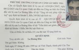 Công an đang tung lực lượng truy bắt bị can La Hoàng Hôn