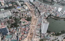 Toàn cảnh tuyến Vành đai 1 Hoàng Cầu - Voi Phục trước ngày thông tuyến kỹ thuật