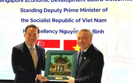 Phó Thủ tướng Nguyễn Hòa Bình làm việc với các cơ quan, doanh nghiệp, nhà đầu tư Singapore để thúc đẩy hợp tác trong lĩnh vực trung tâm tài chính