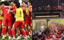 Ngỡ ngàng khung cảnh Hà Nội lúc 3h sáng, cờ đỏ rợp trời hoá ra là vì U23 Việt Nam