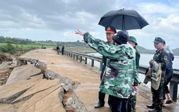 Cận cảnh hiện trường vụ sập bờ kè làm 4 người tử vong ở Đắk Lắk