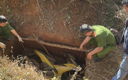 Vụ cướp ngân hàng ở Gia Lai: Xác định xe máy bị chôn vùi là của 2 tên cướp