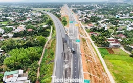Cận cảnh điểm đấu nối cao tốc Quảng Ngãi - Hoài Nhơn với cao tốc Đà Nẵng - Quảng Ngãi