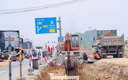 Hối hả thi công nút giao Quốc lộ 2 - Nội Bài - Lào Cai