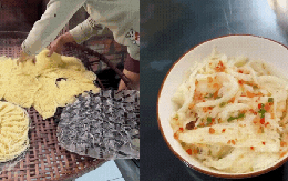 Bún dây, thức quà sáng "gây thương nhớ" của người miền Trung: Món ăn dân dã từ bột gạo và tro bếp, ai đi xa cũng thèm thuồng vị dầu hẹ thơm lừng