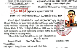 Công an TPHCM truy nã Đinh Tuấn Dũng