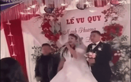 Clip cô dâu, chú rể bị ném mắm tôm ngay trên sân khấu ở Ninh Bình: Công an vào cuộc, hé lộ nguồn cơn
