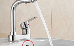 Rất nhiều người không biết công dụng của lỗ nhỏ ở bồn rửa mặt