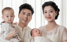 Hồ Quang Hiếu khoe tổ ấm nhỏ 4 người, nhan sắc bà xã 3 tuần sau sinh gây sốt mạng