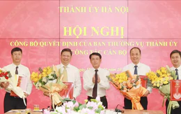 Công bố các quyết định của Ban Thường vụ Thành ủy Hà Nội về công tác cán bộ