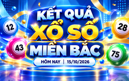 XSMB 15/10 - Kết quả xổ số miền Bắc hôm nay 15/10/2026