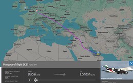 Một máy bay Airbus xuất phát từ Dubai bỗng phát tín hiệu khẩn cấp 7700