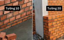 Xây nhà 2 tầng nên chọn tường 10 hay tường 20?