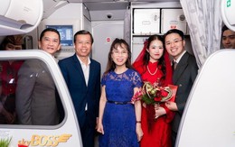Tỷ phú Nguyễn Thị Phương Thảo xuất hiện tại lễ đưa dâu đặc biệt trên máy bay Vietjet