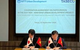 Lộ diện DN đứng sau kết nối công ty thuộc Tập đoàn viễn thông Nhật Bản phát triển phân khu tại Dự án Khu đô thị 115ha ở Ninh Bình