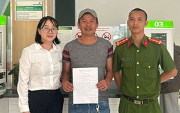 Chuyển nhầm 900 triệu đồng vào tài khoản Vietcombank của người đàn ông ở Ninh Bình, anh Nguyễn Lộc Tài SN 1985 phải trình báo công an