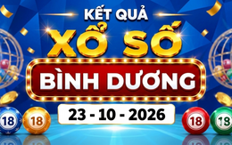 XSBD 23/10 - Kết quả xổ số Bình Dương ngày 23 tháng 10
