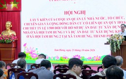 Xã Tam Hưng lấy ý kiến người dân về quy hoạch chi tiết hai dự án nhà ở xã hội