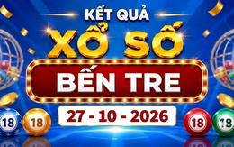 XSBTR 27/10 - Kết quả xổ số Bến Tre hôm nay ngày 27 tháng 10