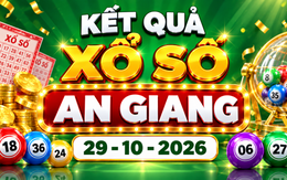XSAG 29/10 - Kết quả xổ số An Giang ngày 29 tháng 10