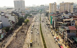 Bãi đỗ xe 4 mặt tiền giữa Vành đai 1 Hà Nội dần thành hình