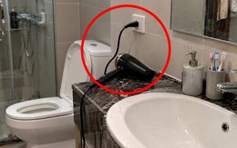 Lời khuyên cho những người để máy sấy tóc trong nhà vệ sinh 24/7
