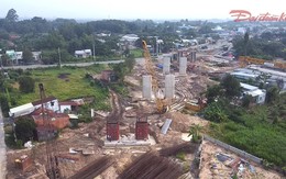 Cao tốc TPHCM - Mộc Bài rầm rộ thi công, dần lộ hình hài