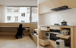 40 tuổi, nữ kiến trúc sư cải tạo căn hộ 170m² chỉ để phục vụ một người: Nhìn bên trong mới hiểu vì sao cô nói "sống một mình rất tuyệt"
