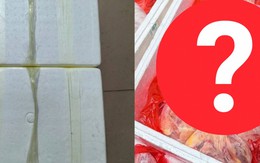 Cảnh khui 2 chiếc thùng xốp nặng 45kg trong nhà bếp lúc 4h sáng của cô gái gây chú ý