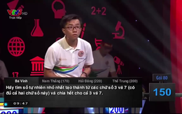 Bài toán 30 điểm khiến cả 4 thí sinh xuất sắc nhất Đường Lên Đỉnh Olympia 2019 bó tay