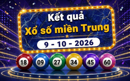 XSMT 9/10/2026 - Kết quả xổ số miền Trung ngày 9 tháng 10