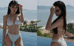 Bạn gái “trâm anh thế phiệt” của cầu thủ Văn Thanh tung ảnh bikini “cực cháy”, visual nét căng, body chuẩn hotgirl phòng gym