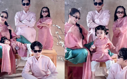 Gia đình Khánh Thi - Phan Hiển gây "sốt" với bộ ảnh Tết cực chất, bé Lisa xinh yêu như thiên thần chiếm trọn "spotlight"