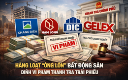 Khang Điền (KDH), Nam Long (NLG), DIC Corp (DIG), Gelex (GEX), … bị điểm tên trong kết luận thanh tra về trái phiếu