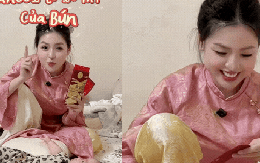 Cận cảnh màn lì xì "đầy mùi tiền" của con gái "hotgirl trứng rán": 4 cây vàng trong ngày mùng 1 Tết, sương sương gần tỷ bạc chứ mấy đâu!