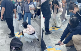 Du lịch Trung Quốc, khách Việt dở khóc dở cười khi ai cũng để điện thoại xuống đất