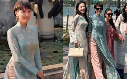 Mẹ vợ hot nhất làng bóng đá du xuân cùng nhà Văn Hậu, visual trẻ đẹp đỉnh chóp, Doãn Hải My cũng phải dè chừng