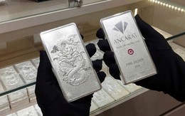 Giá bạc quay đầu giảm sau ngày Thần tài