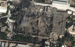 Hình ảnh vệ tinh khu nhà của lãnh đạo tối cao Iran bị phá hủy