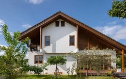 Nhà mái dốc với thiết kế bán mở