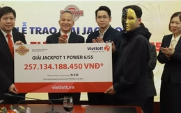 Bất ngờ về người vừa trúng Vietlott hơn 257 tỷ đồng