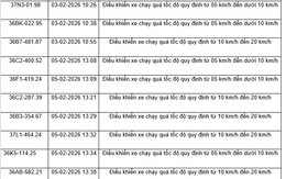 436 chủ xe máy, ô tô có biển số sau  nhanh chóng nộp phạt nguội theo Nghị định 168