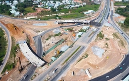Cận cảnh nút giao trọng điểm trên tuyến Vành đai 3 TPHCM đang hoàn thiện