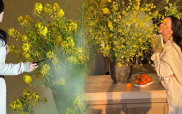 Tháng 3 rước lộc vào nhà: Trào lưu cắm hoa cải vàng giúp không gian bừng sáng, gom hết bình yên tuổi thơ vào một góc phòng