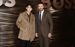 Nam thần Việt diện outfit “tốt gỗ, tốt cả nước sơn”, tạo nên khung hình gấp đôi visual khi xuất hiện bên cạnh ngôi sao đình đám David Beckham