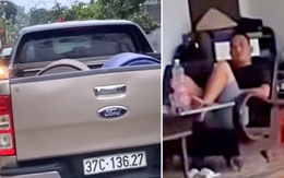 Đỗ ô tô bán tải chắn ngõ, chủ xe 37C-136.27 thản nhiên ngồi hiên nhà mặc kệ