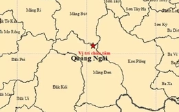 Động đất cách tâm chấn 80 km rung lắc nhiều nơi ở Quảng Ngãi
