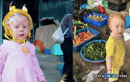 Em bé Tây đi chợ ở Đà Nẵng hút 2 triệu view: Danh tính bất ngờ!