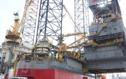 Cận cảnh "siêu giàn khoan" hiện đại nhất PV Drilling vừa được đặt tên tại TPHCM